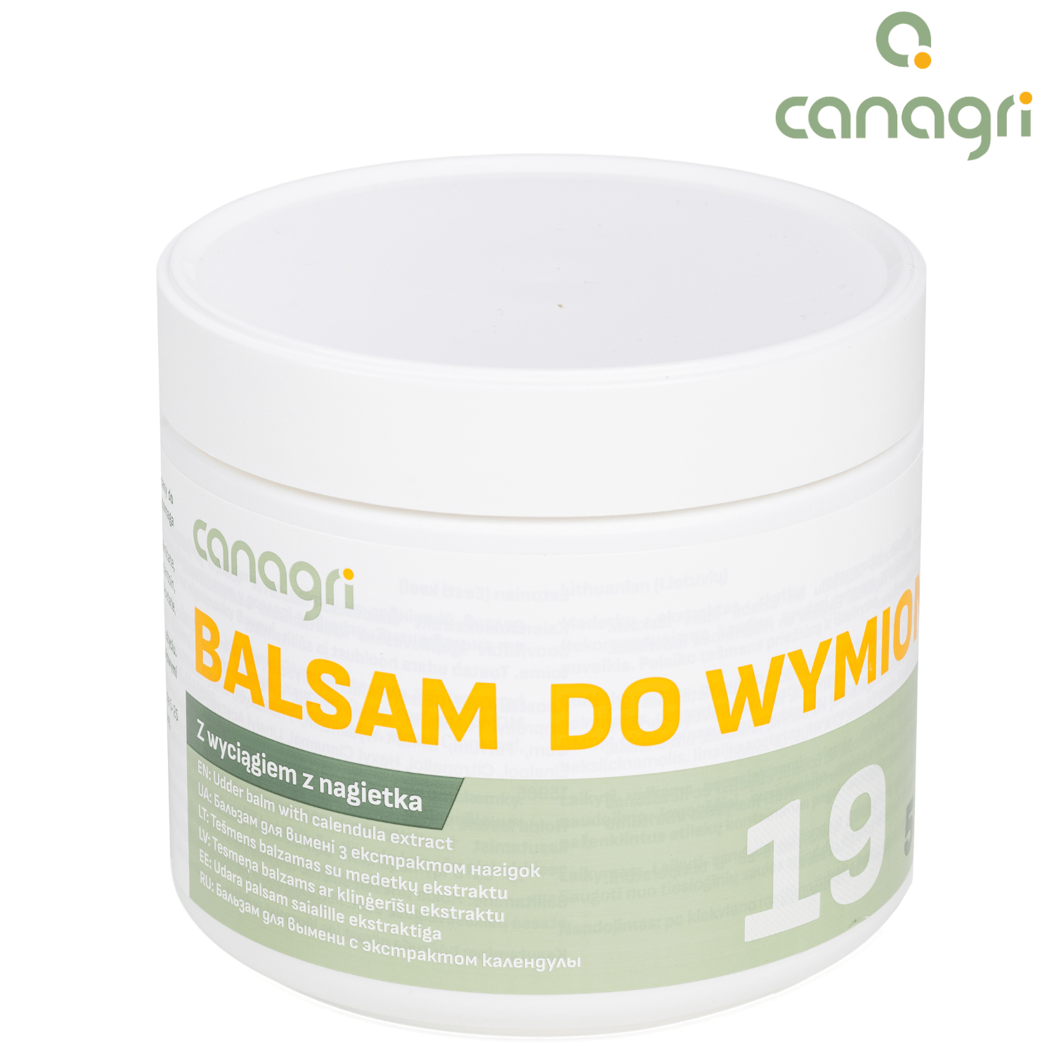 Balsam do wymion z wyciągiem z nagietka ”19” , 500 ml, Canagri
