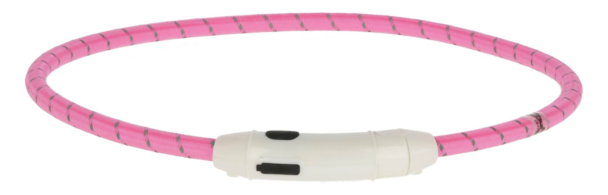 Obroża dla psa LED Maxi Safe, 65 cm x 10 mm, różowa, Kerbl