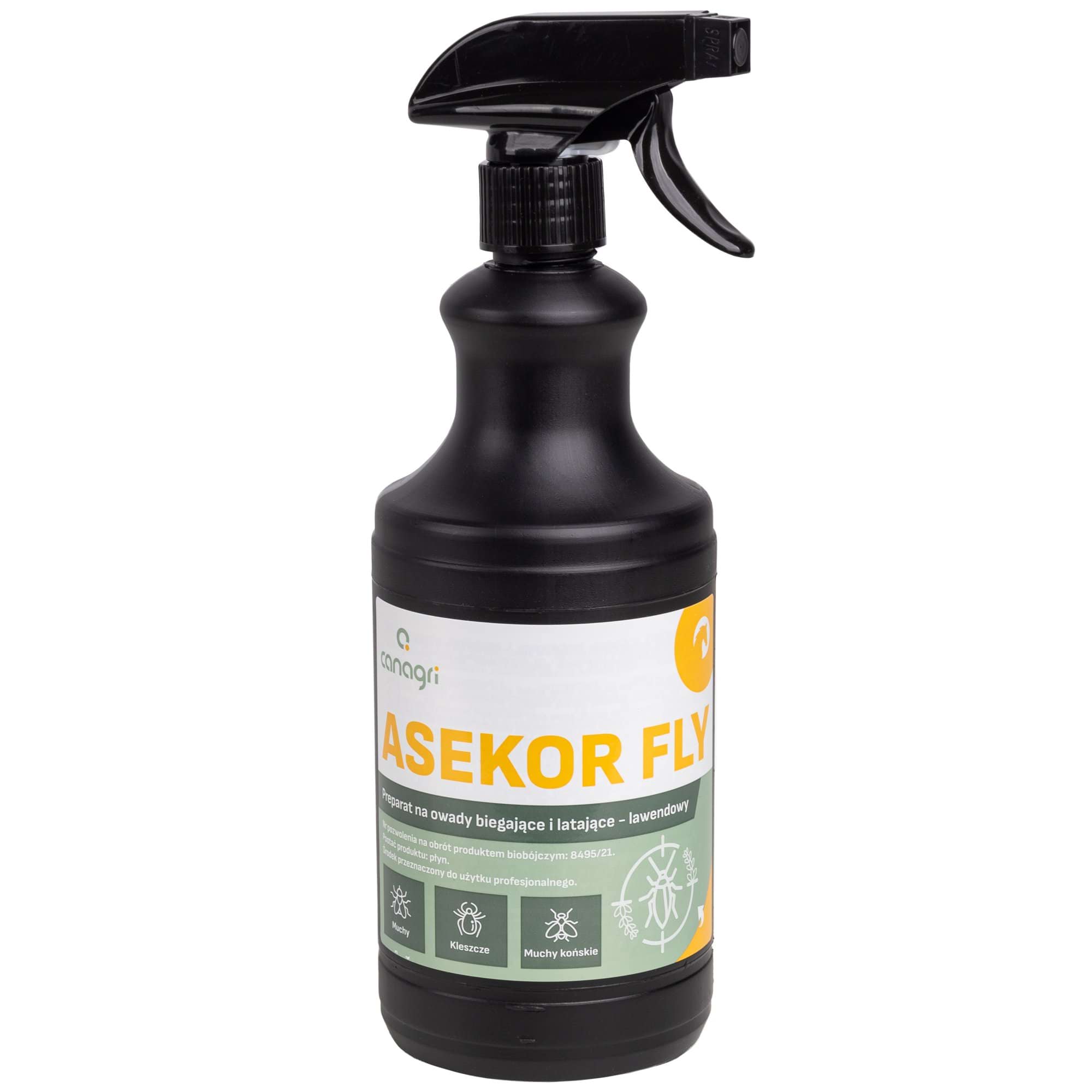 Preparat na owady latające i biegające ASEKOR FLY, zapach lawendowy, 750 ml, Canagri