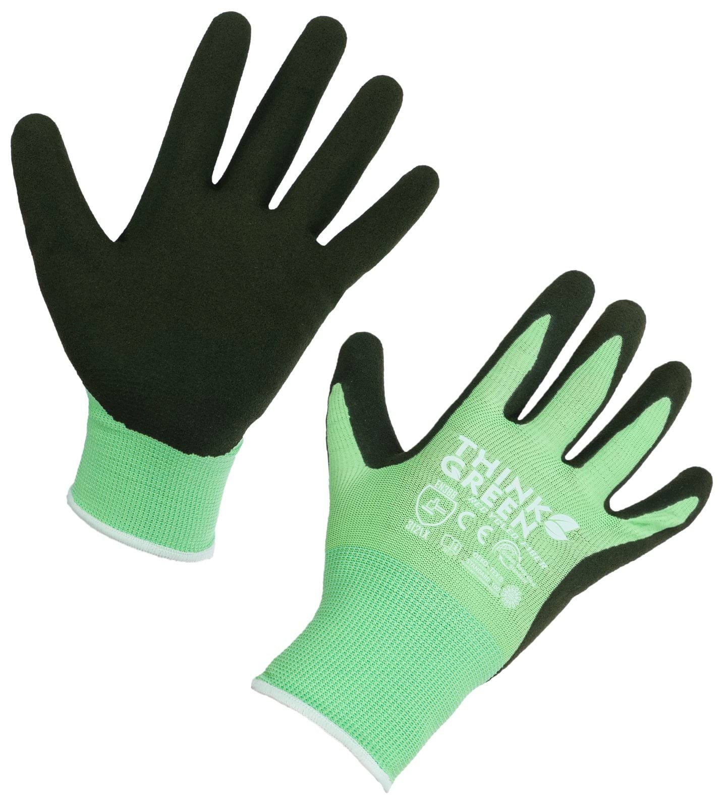 Rękawice bezszwowe ThinkGreen, display 12 x 12 par, Kerbl