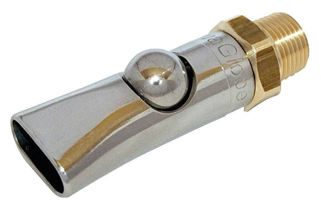 Poidło smoczkowe z zaworem kulowym dla tuczników AquaGlobe  1/2" - 1/2", Kerbl
