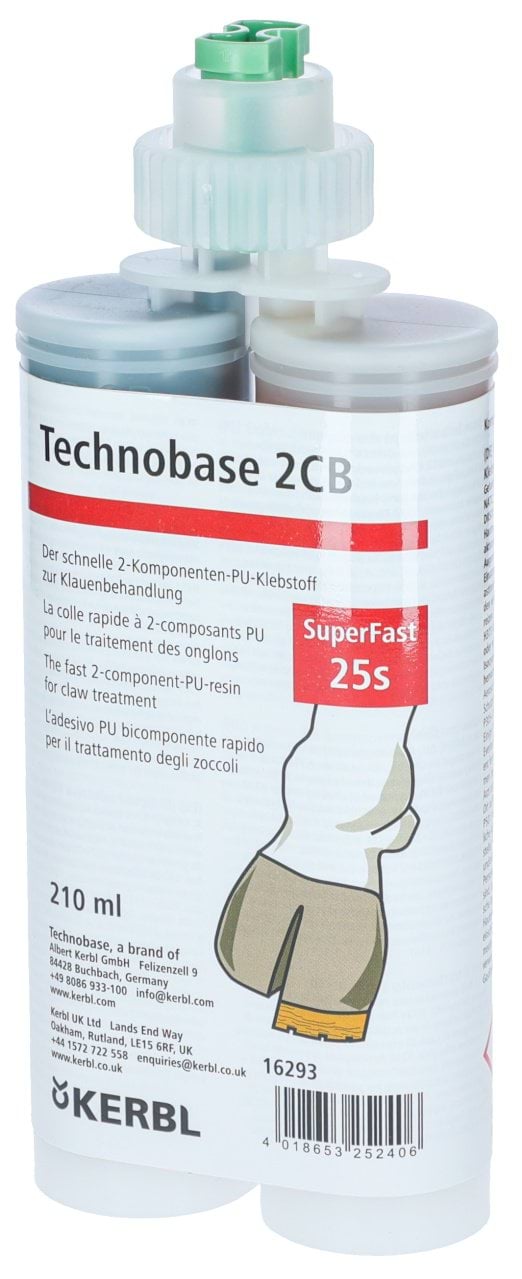 Klej do kopyt Technobase 2CB Super Fast, szybko utwardzający, 210 ml, Kerbl