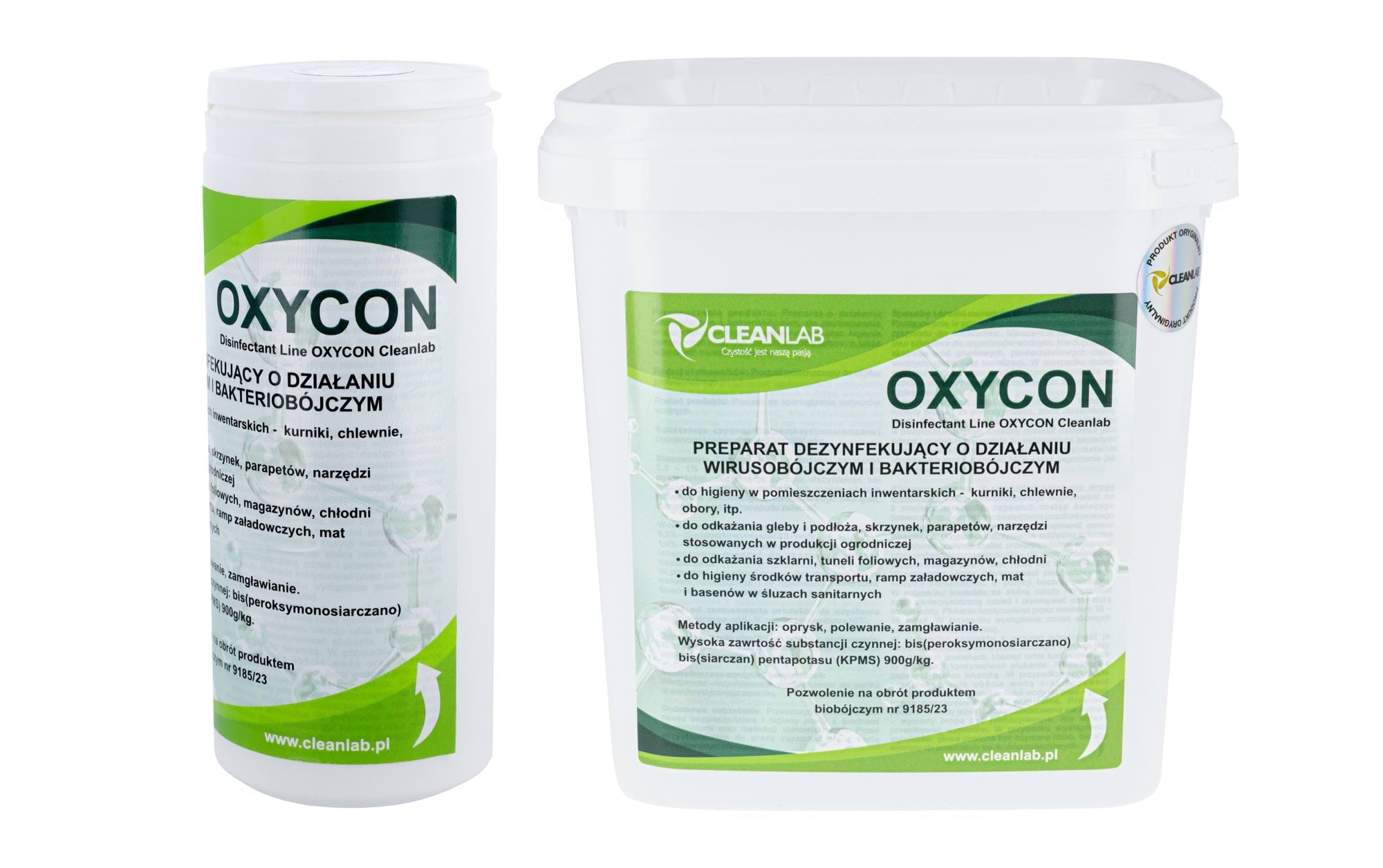 Preparat dezynfekujący o działaniu wirusobójczym i bakteriobójczym OXYCON, 0,2kg - 5kg