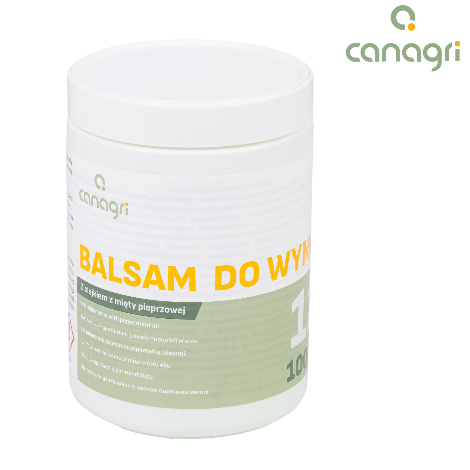 Balsam do wymion z olejkiem z mięty pieprzowej ”12”, Canagri