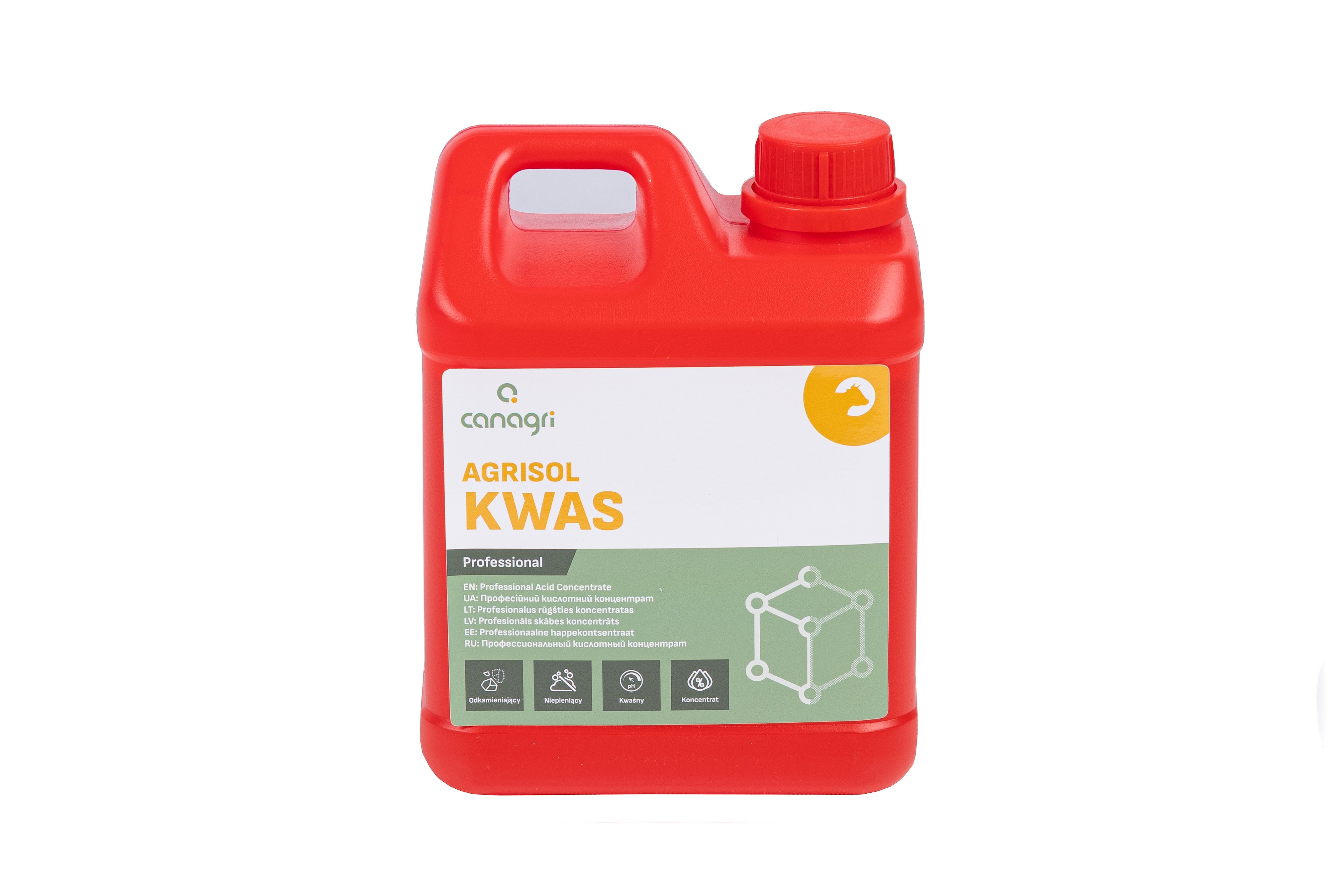 Kwaśny preparat myjący Agrisol Kwas 2.0, Canagri
